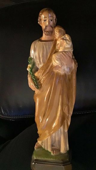 Saint St.  Joseph Infant Jesus Catholic Religious Statue 12.  5 " Italy