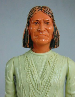 1967 Louis Marx Geronimo Johnny West 12” Action Figure Made In Usa 1/6