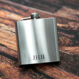 Personalised Hip Flask,  Gift For Men,  Initials,  Birthday Xmas.