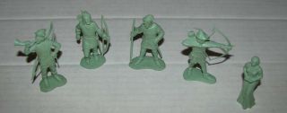 Vintage Marx 60 Mm Robin Hood Characters Figures / Knights For Playset