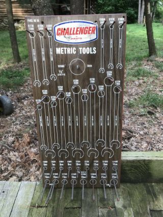 Vintage Advertising Challenger Metric Wrench Store Display Rack