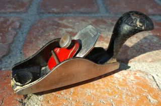 Vintage Stanley No.  100 - 1/2 Curved Convex Squirrel Tail Block Plane Usa