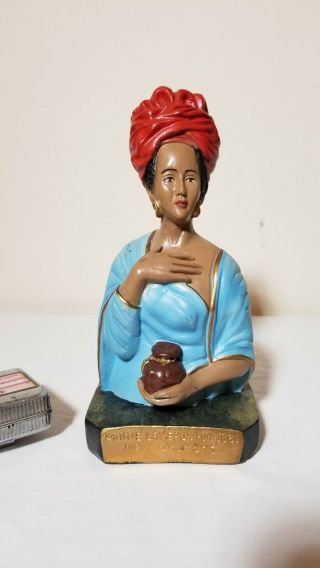 Marie Laveau Bust 7.  5 " Plaster Made In Brazil Voodoo Queen Of Orleans