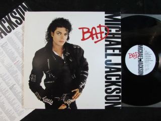 Michael Jackson Bad Lp Oe - 40600/inner Smooth Criminal/man In The Mirror