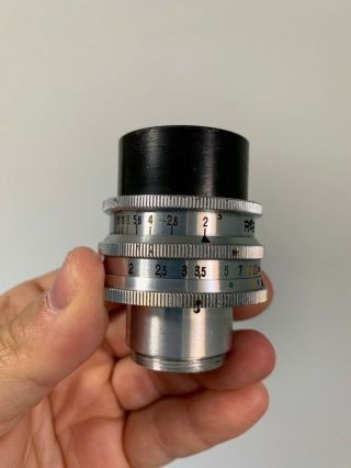 Carl Zeiss Jena 40mm F2 Biotar Vintage C Mount 16mm Movie Camera Lens Angenieux