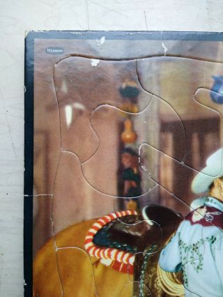 Vintage Whitman Roy Rogers,  Trigger Frame - Tra Photo Puzzle 1958 2