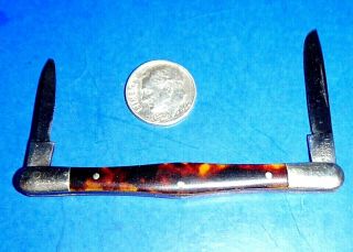 Vintage L.  F.  &c.  (landers,  Frary & Clark) Britain Conn.  Slender Bowtie Knife