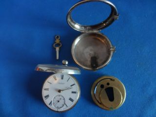 1868 John Mcleod,  Aberdeen Sterling Silver Paired Case Pocket Watch