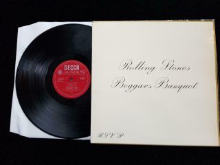 The Rolling Stones Beggars Banquet Lp Uk 1st Press Mono Decca Lk - 4955 Ex,