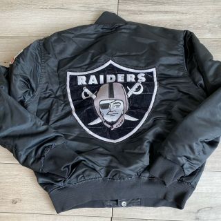Vintage Oakland Raiders Starter Jacket Men’s Large 80s Authentic Pro Line Satin