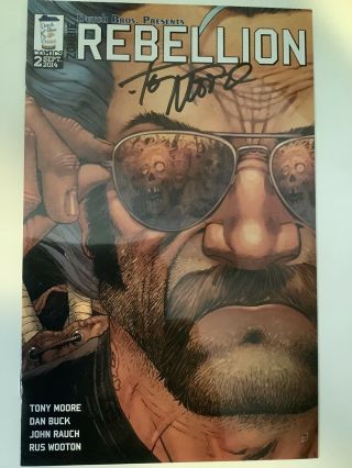 Dutch Bros Rebellion Comic Book Signed By Tony Moore