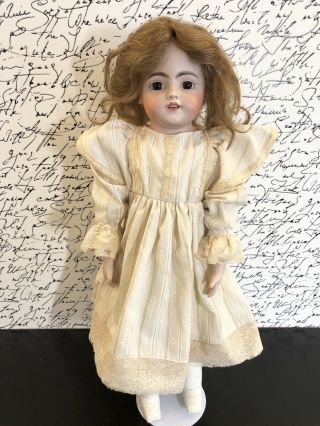 Repaired Antique German Doll Marked S & H 1250 Dep Kid Rivet Jointed Body 2