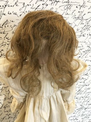 Repaired Antique German Doll Marked S & H 1250 Dep Kid Rivet Jointed Body 3