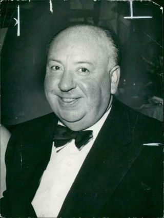Vintage Photograph Of Alfred Hitchcock Film Director