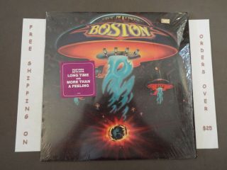 Boston Self Titled Debut Lp In Shrink " More Than A Feeling " Hype Sticker Je34188