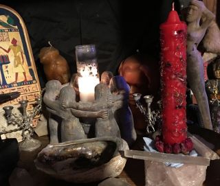 Uncrossing/remove Obstacles Jumbo Spell Candle - Occult Pagan Wicca Witchcraft