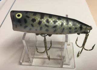 Heddon Chugger Spook Tough Rare Color Vintage Fishing Lure Crappie Color