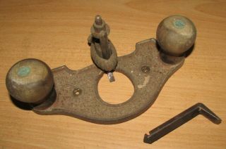 Vintage Stanley No 71 - 1/2 Hand Router Plane Made In Usa 2 X Cutters