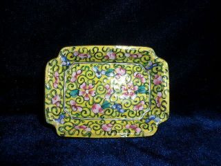 An Antique Chinese Small Enamelled Pin Dish.