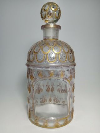 Imperiale Guerlain Paris Eau de Cologne Gold Bee Bottle Rare 7 5/8 