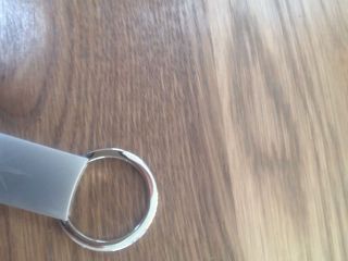 Foreverspin Spinning Tops Brushed Stainless Steel Keychain Key Holder Ring Fob
