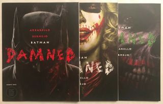 Batman: Damned 1 - 3 Complete Set,  Dc Black Label (2018) Controversial 1st Ptg Nm