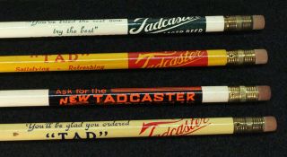 4 Tadcaster Beer Ale Advertising Pencils Worcester Massachusetts Mass Tad