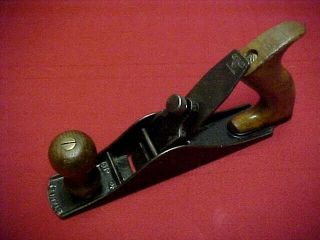 Vintage Stanley Scrub Wood Plane No 40 With Beech Handle And Knob