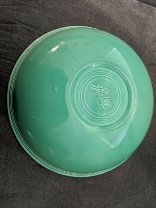 Vintage Fiestaware 11.  75 inch Fruit bowl Fiesta Light Green Large Bowl 3