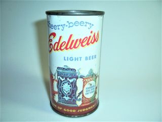 Edelweiss Beer Cheery Beery Flat Top Can Schoenhofen Edwlweiss Chicago