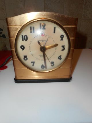 Vintage General Electric Co.  Art Deco Style Alarm Clock Model 7h106k