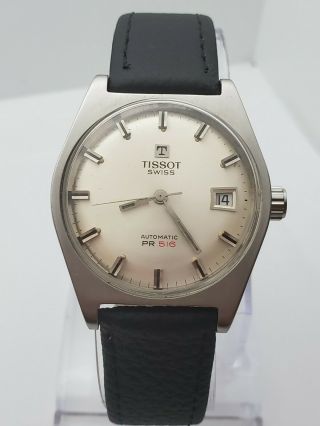 Vintage Tissot Pr516 Automatic Mens Watch 43620 - 9x 1970s