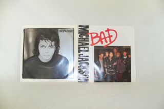 Michael Jackson Man In The Mirror And Bad 45 Rpm