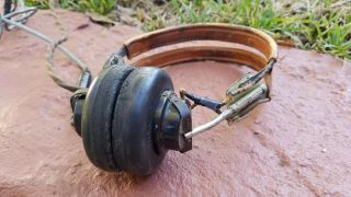 Vintage Military Navy Headset Receiver Ww2 Anb - H - 1 The Rola Company