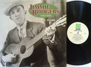 Jimmie Rodgers - The Early Years 1928 - 1929 Lp - 1990 Rounder Records Usa ‎– 1057