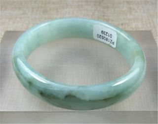 55.  7x49mm Certified Grade A 100 Natural Green Jadeite Jade Oval Bracelet