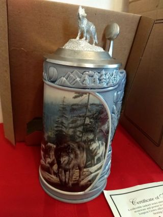 Beer Stein/Tankard - The Cry of the Wolfpack “Scouting the Bluffs” (A2037) 2