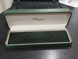 Breguet Deputs 1775 Vintage Green Leather Coffin Watch Box Case