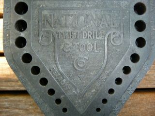 Vintage National Twist Drill and Tool Bit Holder 3