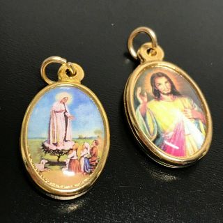 Our Lady Of Fatima Medal - Pendant - Blessed By Pope - Senora De Fatima - Lucia