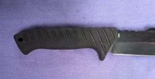 Camillus MILITARY 440 Titanium Fixed Blade Hunting Knife & Sheath Black 2