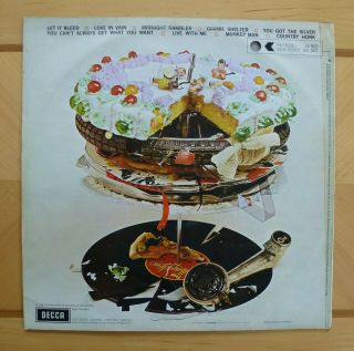 Rare Rolling Stones 1969 Let It Bleed Mono LP LK 5025 Decca ffrr Label 1st Press 2