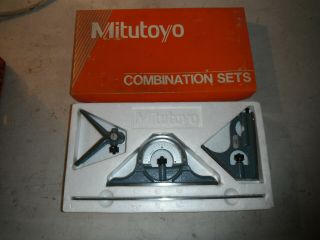 Mitutoyo Combination Square Set 180 - 905; Machinist,  Shop,  Precision Measuring