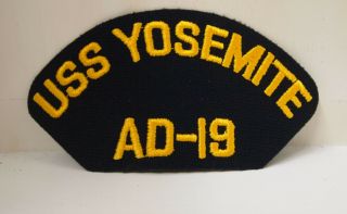 2 Us Navy Uss Yosemite Ad - 19 Ship Boat Patch