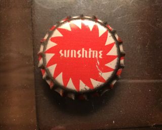 Old Sunshine Beer Bottle Cap Crown Reading PA Red Sun Advertising 3