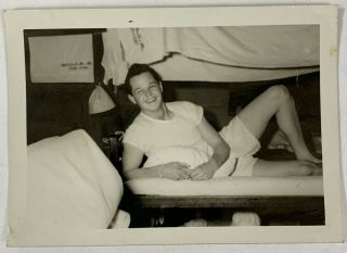 Boat Camp Alameda Ca Sailor Man In Tidy Whities,  Gay Int,  Vintage Photo Snapshot