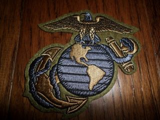 U.  S.  Military Marine Corps Patch Eagle Globe And Anchor Ega Od Green U.  S.  A Made