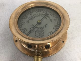 Antique Ashcroft Steam Pressure Gauge,  Water Pressure Gauge 100,  Years Old