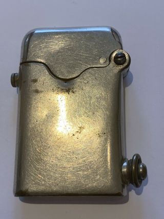 Antique Thorens Swiss Lighter 101 Automatic Single Claw Chrome Smoking Vintage