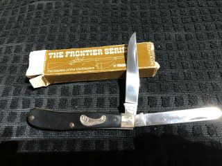 Vintage Frontier Imperial Pocket Trapper Knife W/ Box 4324 Two Blades